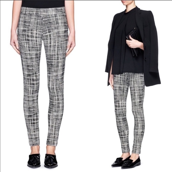 Theory Pants - Theory Adbelle Configure Grid Print  Leggings M